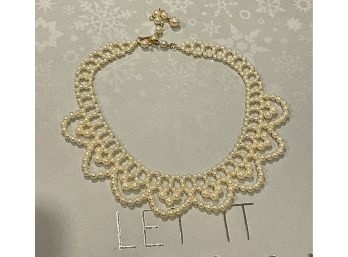 Faux Pearl Girls Necklace