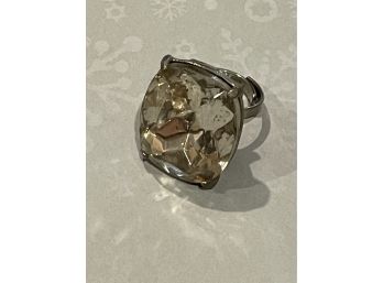 Glass Rhinestone Vintage Ring