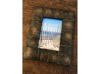 Montauk Through A Fence Photograph & Frame
