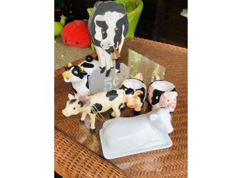 Cow Set Farmhouse Kitchen Decorations