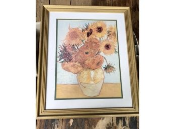 Vincent Van Gogh Framed Sunflowers Print Floral