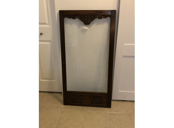 Class Cabinet Front - Perfect For Repurposing As Collage Photo Frame - Carved Wood