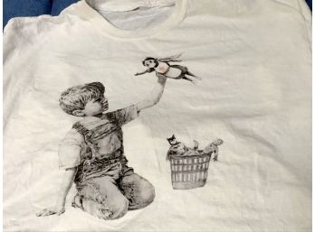 Banksy Nurse Superhero T-Shirt Adult Size XL