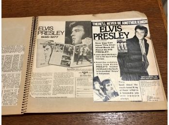Vintage Set Of Elvis Fan Scrapbooks - Newspaper Clippings, Photos, Everything Elvis!