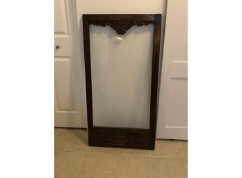 Class Cabinet Front - Perfect For Repurposing As Collage Photo Frame - Carved Wood