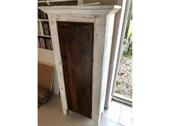 Distressed Paint Wood Cabinet - Modern Farmhouse