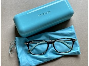 Tiffany & CO Tortoise & Freshwater Pearl Women's Prescription Eyeglasses - Pre-Owned