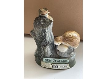 1974 New Zealand Kiwi Bird Jim Beam Bottle