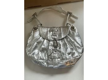 Silver Designer Handbag - Excellent Condition