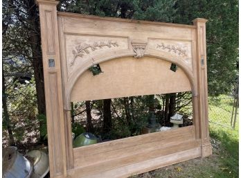 Stunning Custom Made King Sized Wooden Headboard - Made From Building Archway