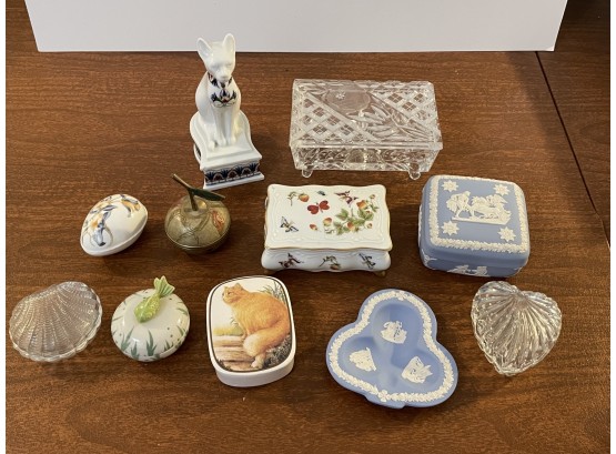 Trinket Box Collection - Cats, Fish, Insects, Wedgewood - Will Ship!