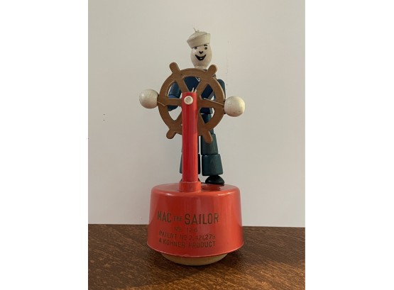 Vintage Mac The Sailor Wooden Thumb Puppet - Will Ship!