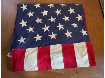 Large Fabric American Flag - 4.5 Tall - Didnt Measure Length - Will Ship!