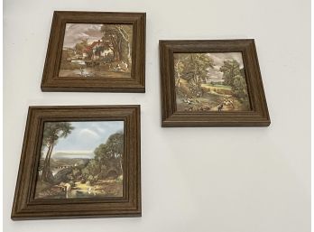 Tate Gallery London Framed Art Tiles William Turner & John Constable - Will Ship!