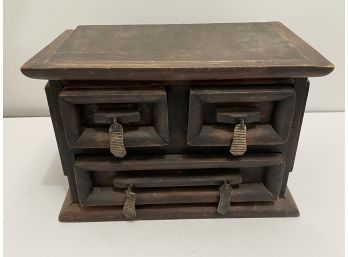 Antique Wooden Trinket/ Jewelry Box - Excellent Condition