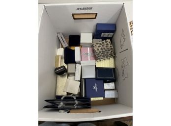 Box Of Empty Designer Jewelry Boxes