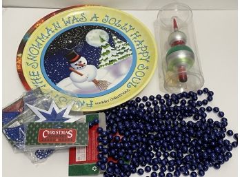 Misc New Christmas Items - 2 Platters - Will Ship!