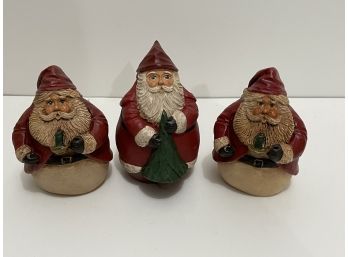 Trio Of Santas - Will Ship!