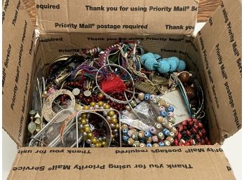Medium Flat Rate Box FILLED W/ Jewelry - Unsorted Box #1 - Will Ship!