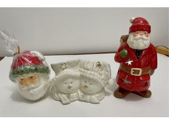 Christmas Candle & Candleholders - Will Ship!