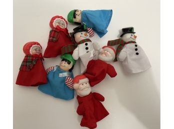 Christmas Finger Puppets - Will Ship!
