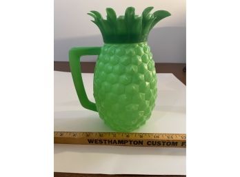 1960s Minerware Groovy Green Pineapple Plastic Pitcher