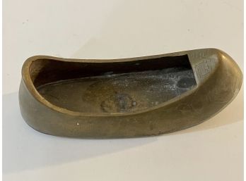 Vintage Brass Shoe Ash Tray - Made In Korea