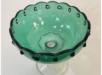 Vintage Green Serving Bowl