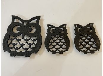 Cast Iron Owl Hot Plates