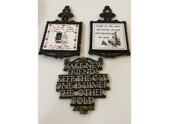 Cast Iron Tiles - Wise Sayings