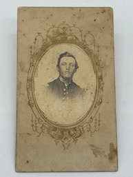 Original Civil War CDV Photo Image Cpt. Captain Curtis M Benton 1st Kansas Atchison Ks Military