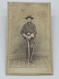 Original CDV Photo Image William Anderson Company C 5th Kansas Cavalry Sword Civil War