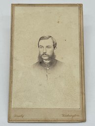 Original CDV Photo Image Melton F Clark 2nd Lieutenant Company B 5th Kansas Cavalry Civil War Soldier