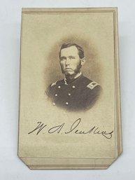 Original CDV Photo Image Lieutenant Colonel 5th Kansas Cavalry Civil War Soldier