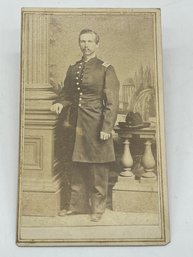 Original CDV Photo Image Captain Aaron M. Pitts 7th Kansas Cavalry Company D Civil War Soldier