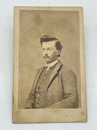 Original CDV Photo Image W. Briant 7th Kansas Cavalry Company K Civil War Soldier