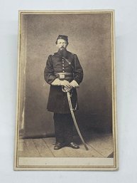 Original CDV Photo Image William Weston 1st Lieutenant Company I 7th Kansas Cavalry Civil War Soldier