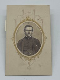 Original CDV Photo Image Of Ethan Atwater Company H 8th Kansas Cavalry Civil War Soldier