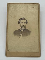 Original CDV Photo Image Of Charles Walker Company A 8th Kansas Infantry Cavalry Civil War Soldier
