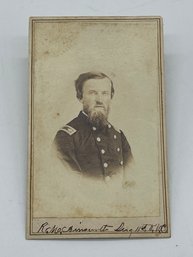 Original CDV Photo Image 11th KVC Kansas Cavalry Civil War Soldier Signed