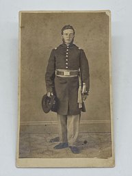 Original CDV Photo Image William Y. Drew 1st Lieutenant Company I 11th KVC Kansas Cavalry Civil War Soldier