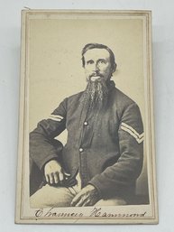 Original CDV Photo Image Hammond 12th KVC Kansas Cavalry Civil War Soldier