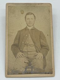 Original CDV Photo Image 12th KVC Kansas Cavalry Civil War Soldier