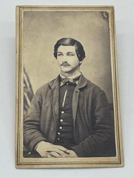 Original CDV Photo Image Henry A. Chase Company A 14th KVC Kansas Cavalry Civil War Soldier