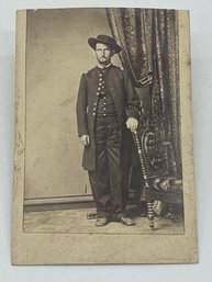 Original CDV Photo Image Zena A. Mason Lieutenant Company I 15th KVC Kansas Cavalry Civil War Soldier