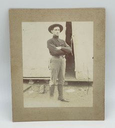 Original CDV Cabinet Photo Image E. A Bailey Sergeant Company A 20th Infantry Kansas Cavalry Civil War Soldier