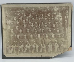 Original Cabinet Photo Group Image Kansas 20th Officers Soldiers Spanish American Civil War USV Battalion
