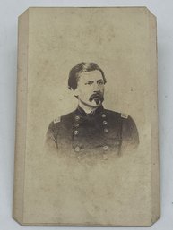 Original CDV Carte De Visite Photo Image George B. McClellan Civil War Governor New Jersey