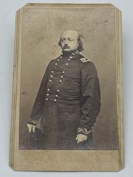 Original Civil War CDV Carte De Visite Photo Image Major General Benjamin Butler Union Army