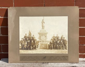 Original GAR Grand Army Of The Republic Cabinet Photo Wilson Post 115 Kansas Cavalry Civil War Soldier 1912